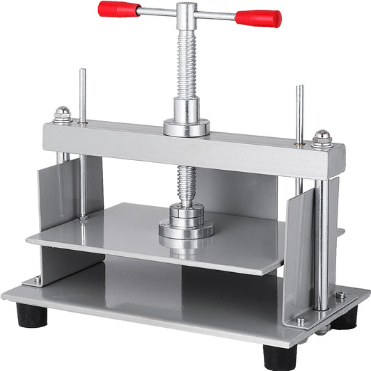 Manual Paper Press Machine 12x8.6 in for A4 Paper 10cm Thickness Steel Frame for Papermaking or Book Press