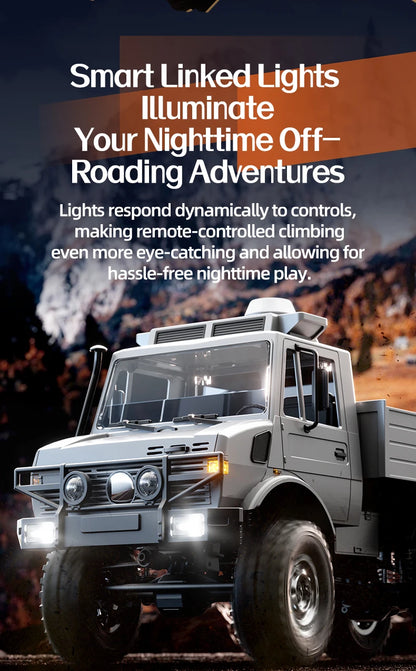 RC Truck 6WD Off-road Remote Control Transport/Rescue Truck - 1/18 Scale 2.4G High Speed Climbing Truck