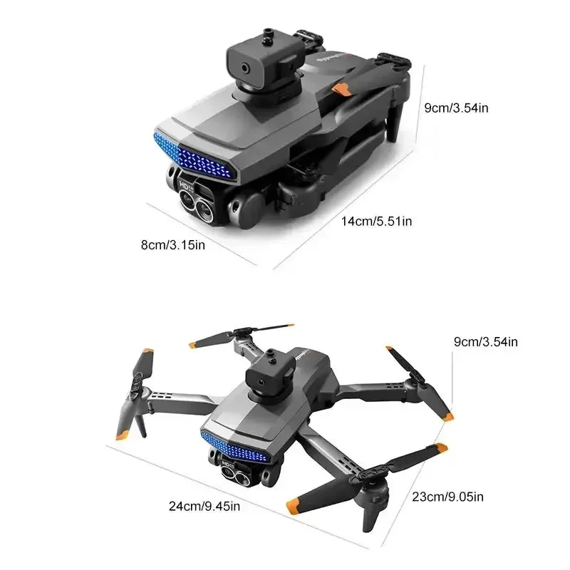 RC Foldable Quadcopter 8K Drone Professional HD Dual Camera Optical Flow Localization Obstacle Avoidance WIFI FPV