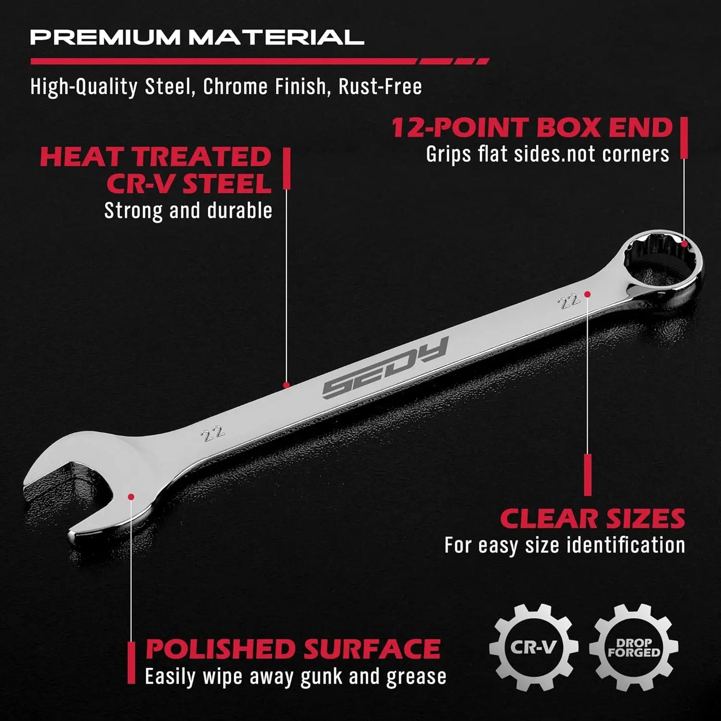 30-Piece Combination Wrench Set