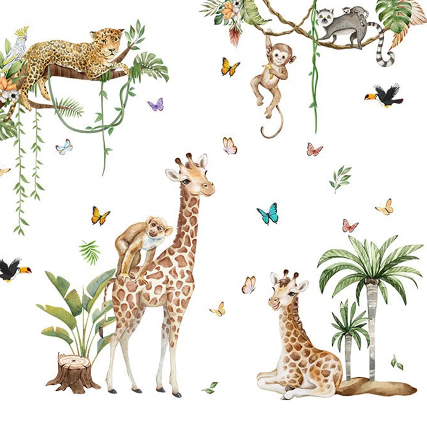 Adorable Woodland Creatures Wall Decals for Kids Room or Nursery Decor