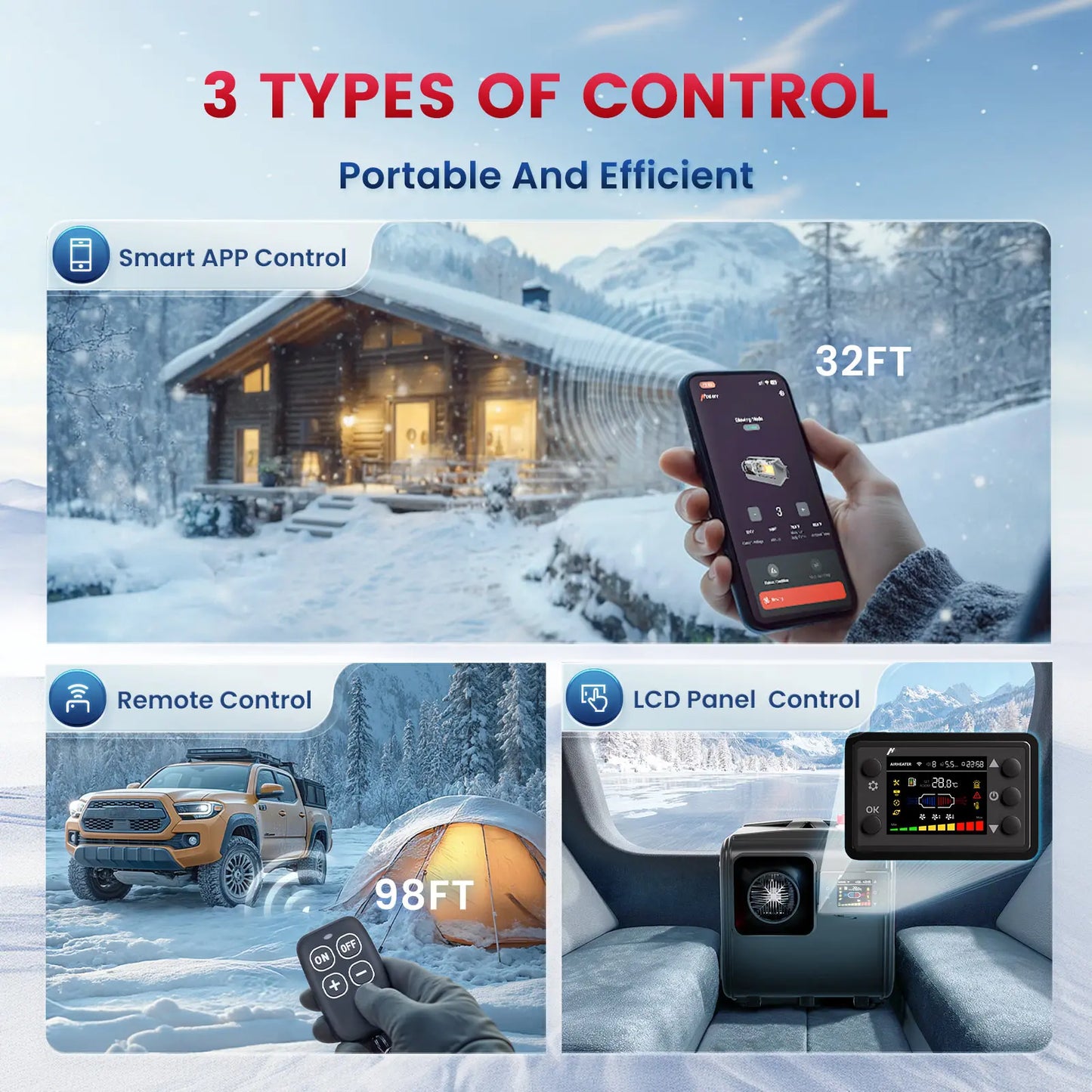 Portable Air Diesel Heater with AC Adapter