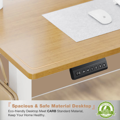 Electric Standing Desk - Height Adjustable 40x24 Inch Stand Up Sit Down Ergonomic Workstation