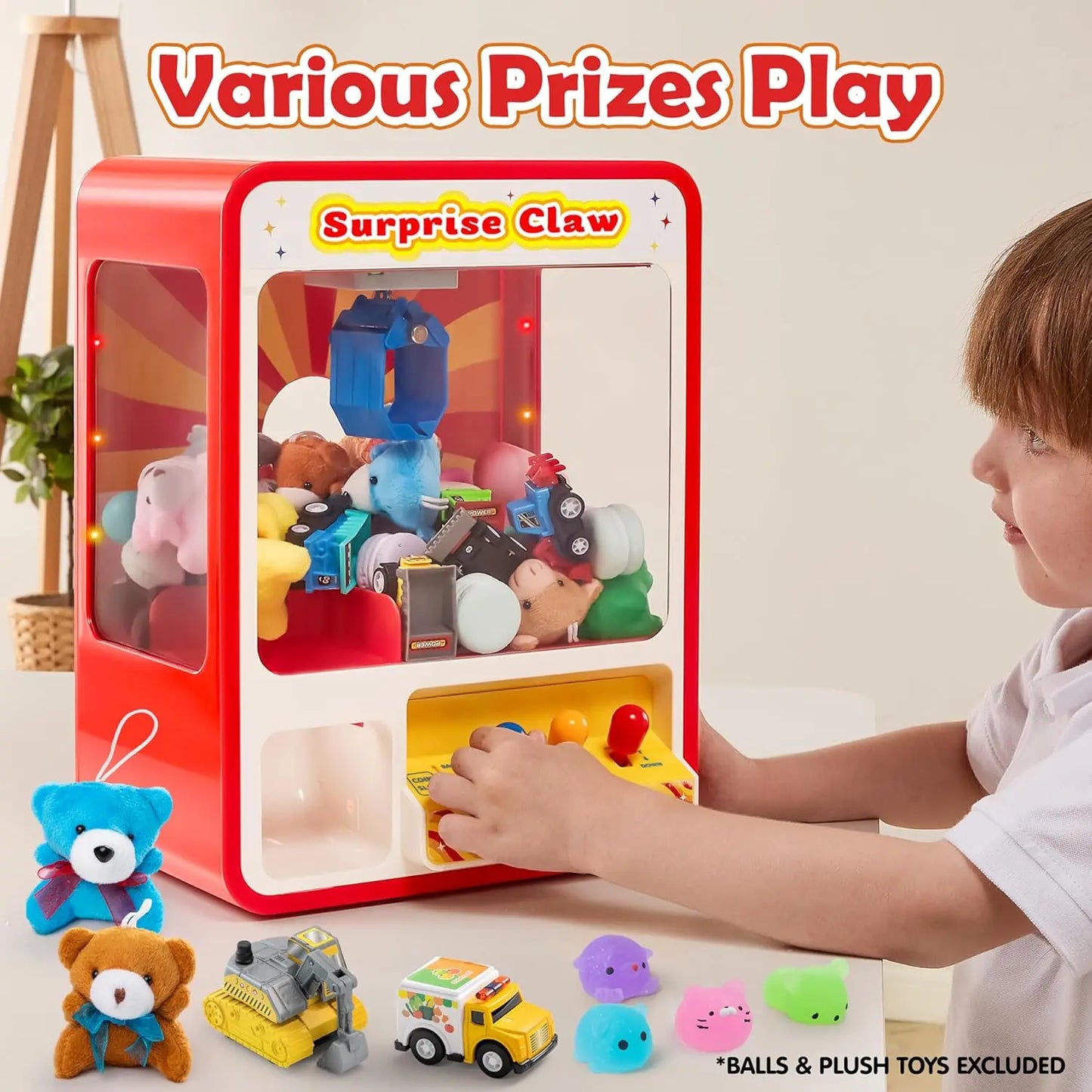 Claw Machine Arcade Toy Dispenser for Kids