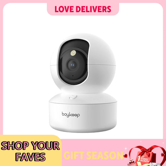 Smart Camera 2K Security Protection WIFI Surveillance 5G/2.4GHz Indoor Baby Night Vision 360° Pan & Tilt 2-Way Audio K30