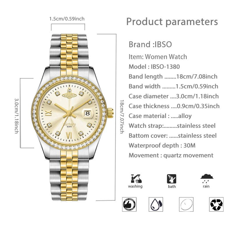 Women Watch Waterproof Retro Pink Hand