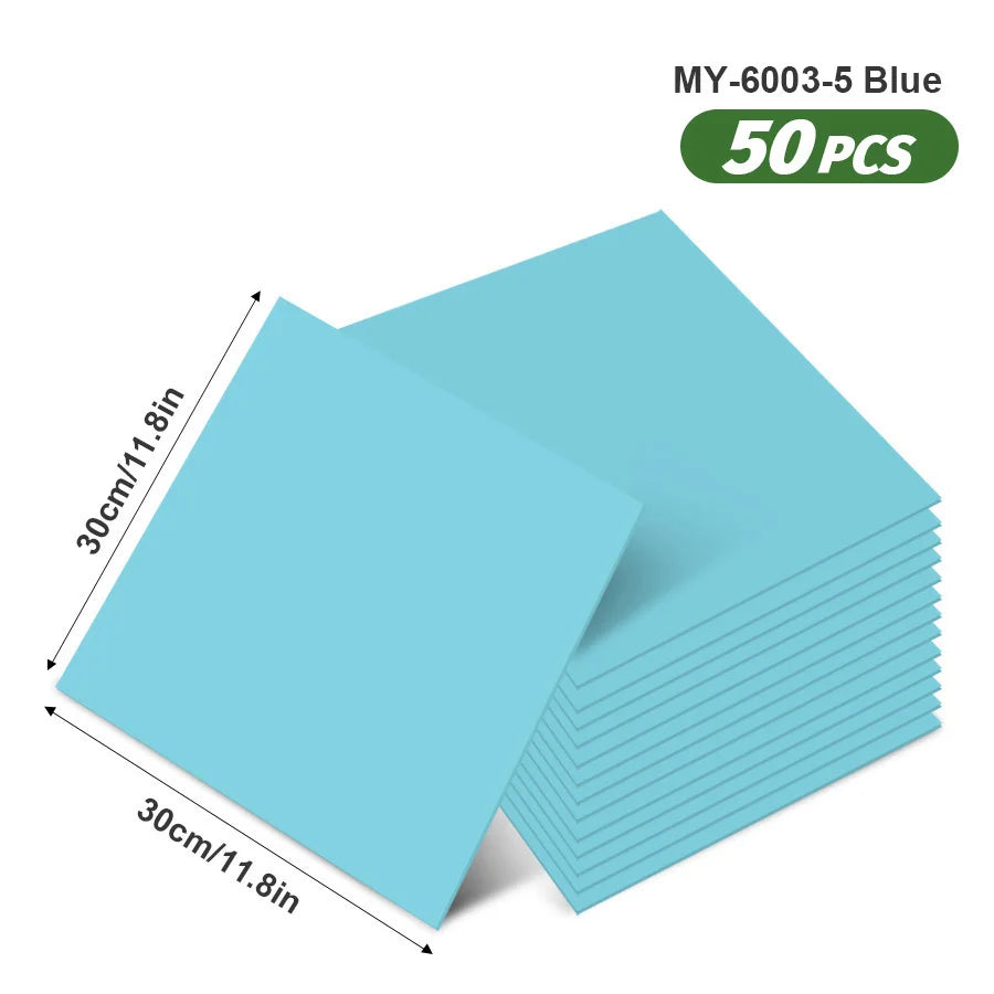 50pcs SXP Floor and Wall Tiles Peel and Stick 11.81x11.81in Self-Adhesive Applies to any Indoor Surface
