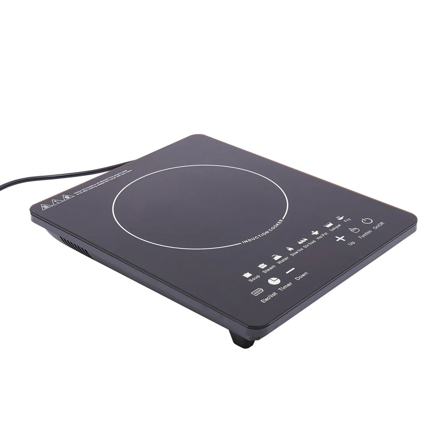 Electric Induction Cooktop, 8 Power Levels, Touch Control Burner 180min Timer Portable Stove for Home or RV