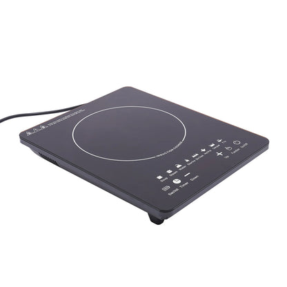 Electric Induction Cooktop, 8 Power Levels, Touch Control Burner 180min Timer Portable Stove for Home or RV