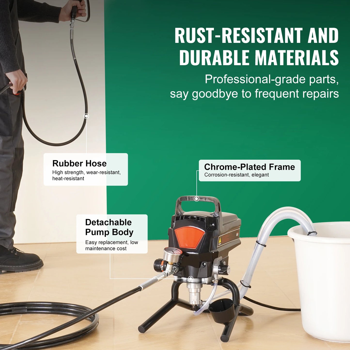 750W or 950W  3000PSI Airless Paint Sprayer