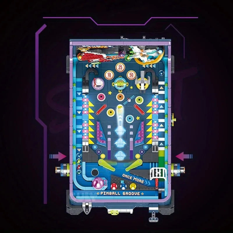 2309PCS Pinball Game Table Building Blocks for Kids