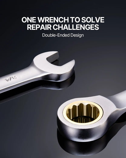 24/30-Piece Ratcheting Wrench Set with Organizer Rack