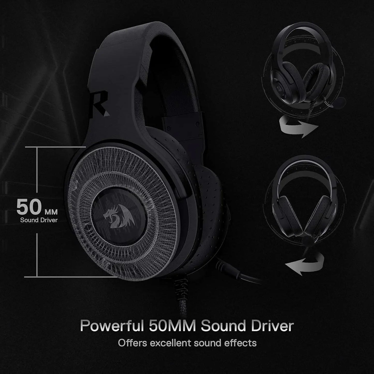 Redragon H350 RGB Wired Backlight Gaming Headset