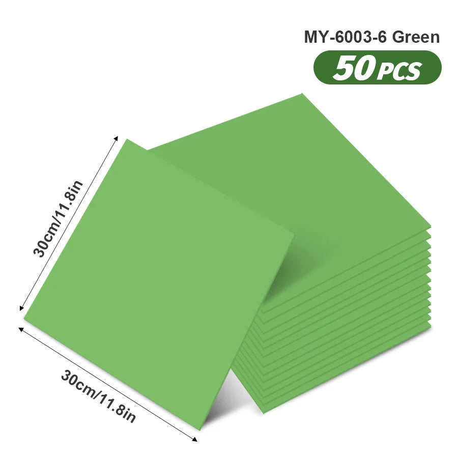 50pcs SXP Floor and Wall Tiles Peel and Stick 11.81x11.81in Self-Adhesive Applies to any Indoor Surface