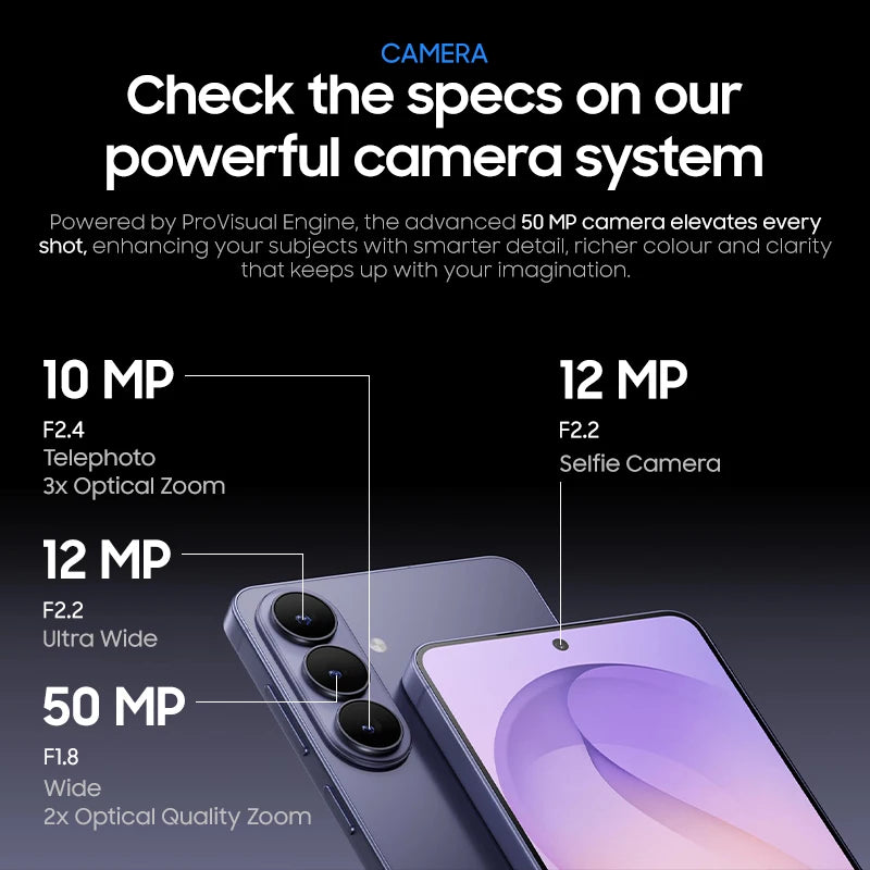 2026 Samsung Galaxy S26 5G Smartphone: Snapdragon 8 Elite Gen 5, 6.3" 120Hz AMOLED Screen, 4300mAh Battery 50MP IP68 NFC
