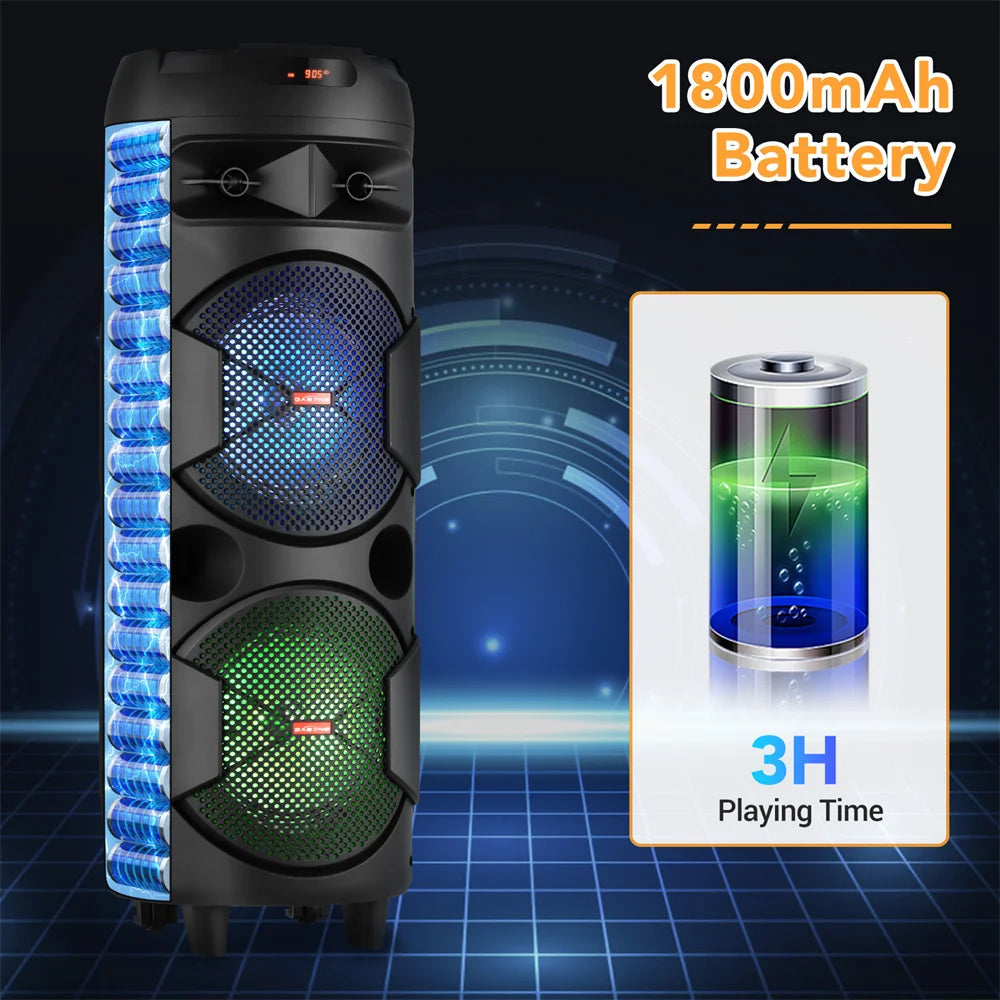 6000W Portable Bluetooth Speaker