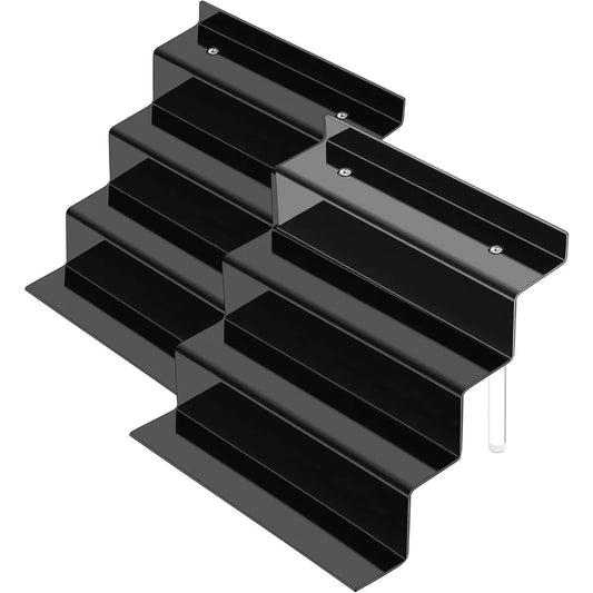 4 Tier Black shelves for Cupcakes ,Perfumes, Figurines, Display Stand Risers Shelf for Decoration and Organizer
