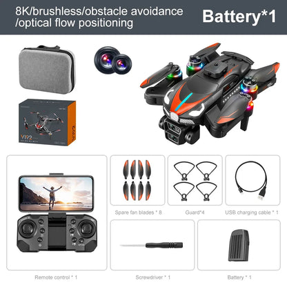 V192 Drone HD Camera Aerial Professional Photography; with Omnidirectional Obstacle Avoidance Toys