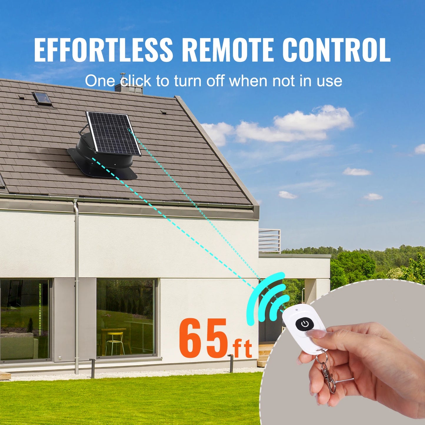 1230 CFM Solar Attic Fan