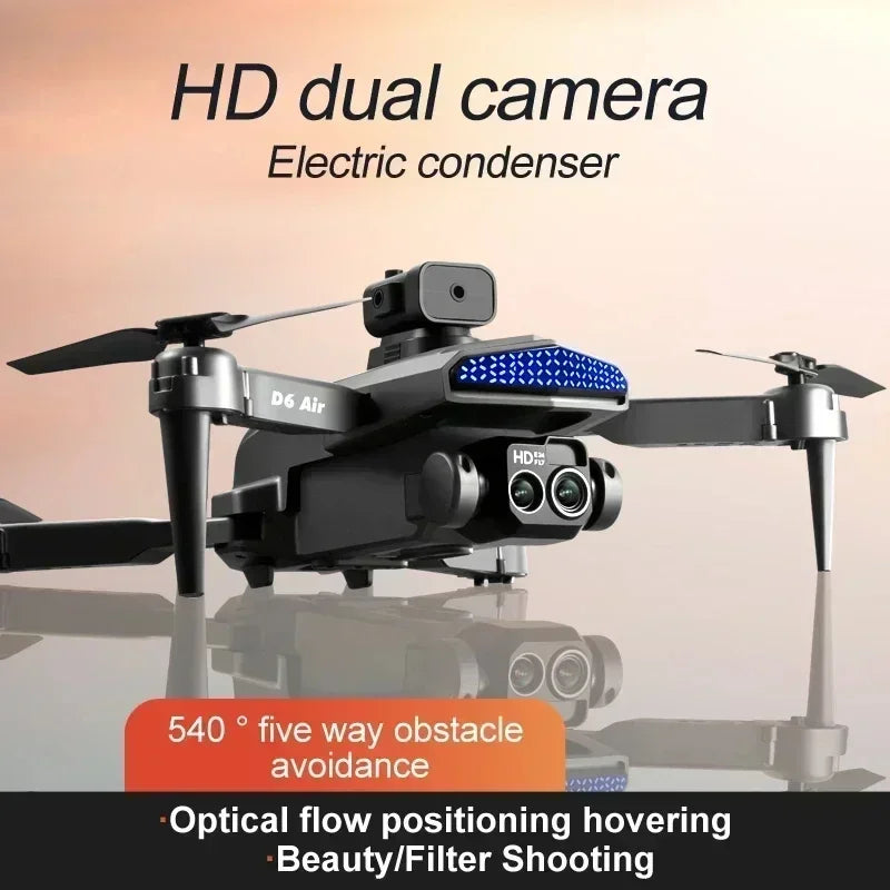 RC Foldable Quadcopter 8K Drone Professional HD Dual Camera Optical Flow Localization Obstacle Avoidance WIFI FPV