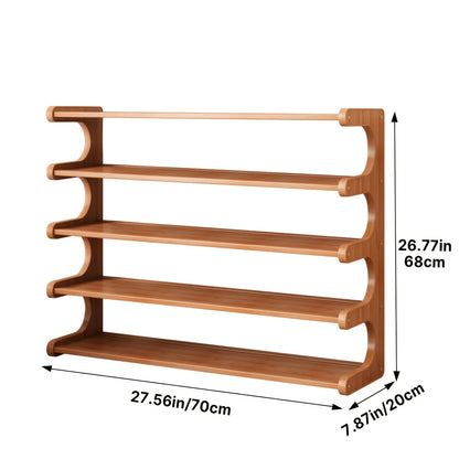 Multi-Tier, Compact Space-Saving Shoe Storage Rack, Easy to Assemble, for Entryway, Dorms, Apartments and Home