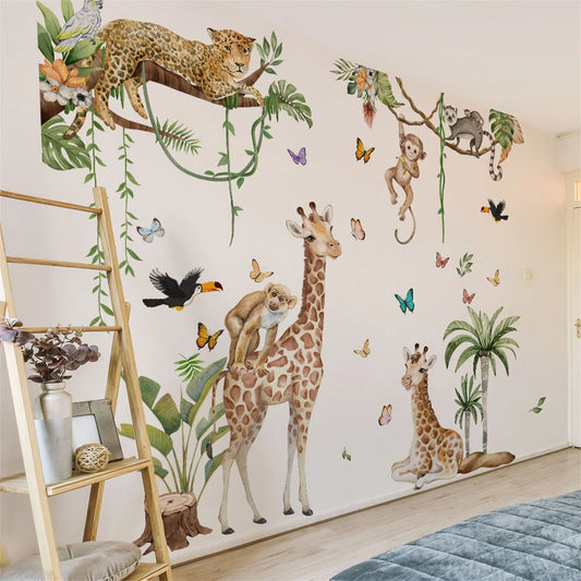 Adorable Woodland Creatures Wall Decals for Kids Room or Nursery Decor