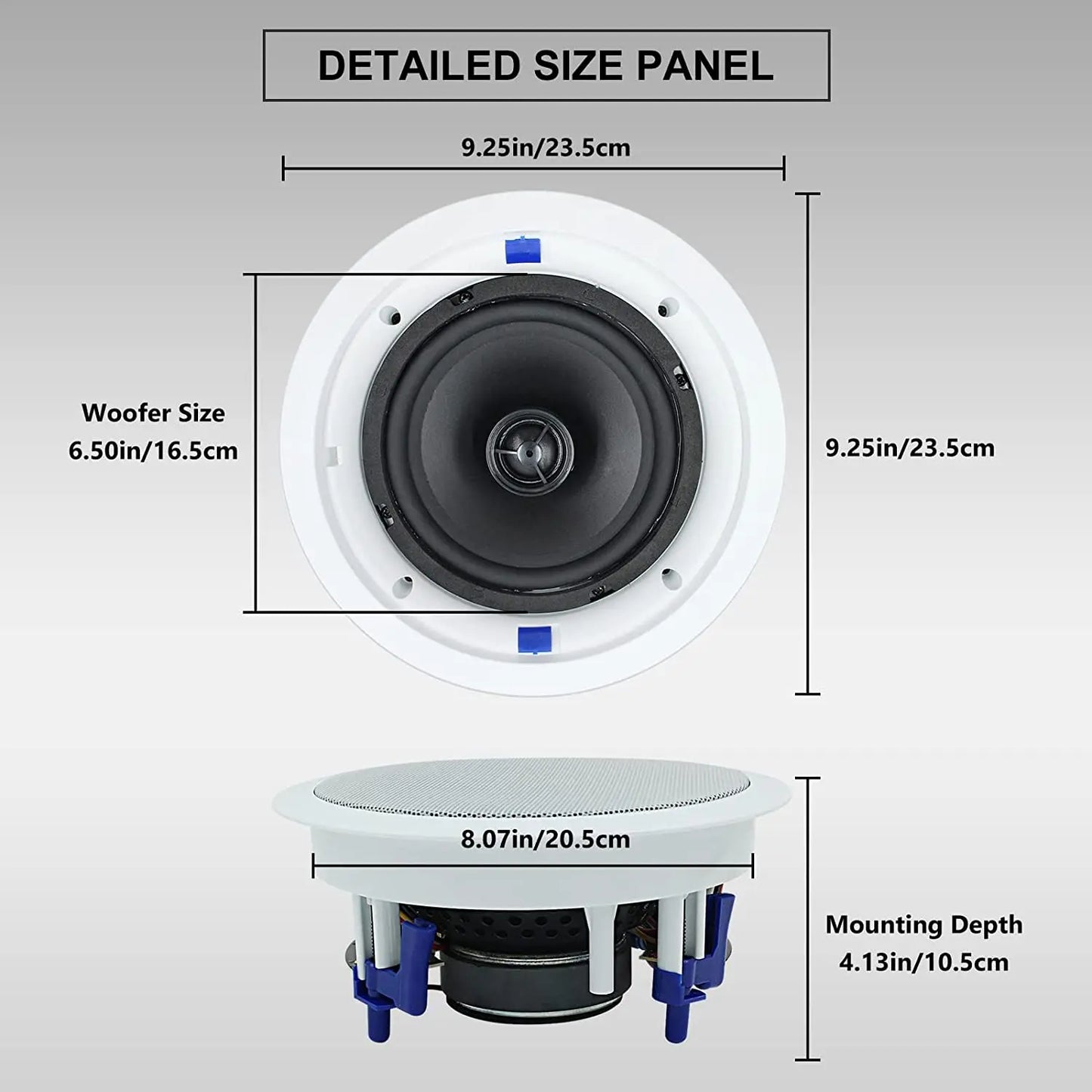 6.5 Inch 640 Watts Ceiling Speakers
