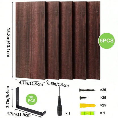 5/10pcs Floating Shelves, 4.7 inch Deep Wall Shelves, Bathroom Organizer