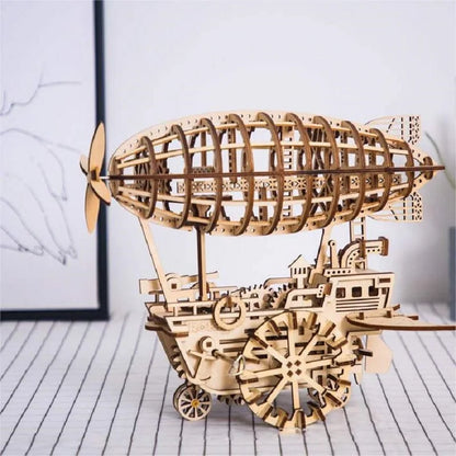 3D Wooden Puzzles Air Vehicle or Drive Tram Kit