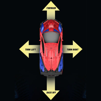 RC Transforming Remote Control Car 2.4GHz With Dual-Color Lights, Fast 360°Rotation, One-Click Deformation