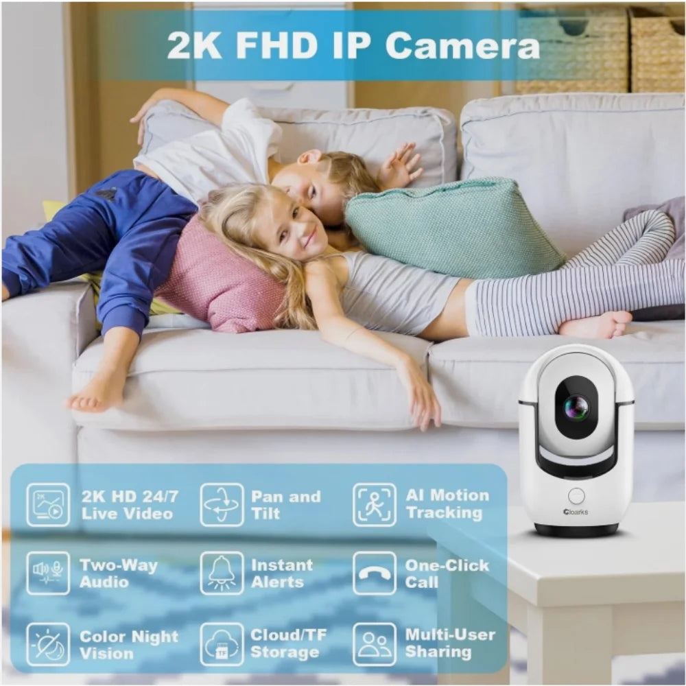 2K WiFi Camera Smart Home Indoor Wireless IP Surveillance Camera
