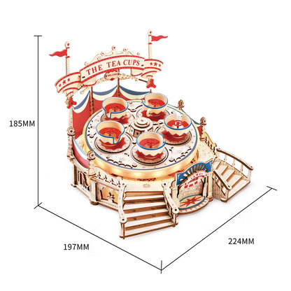 280pc Magic Amusement Park Wooden Toys
