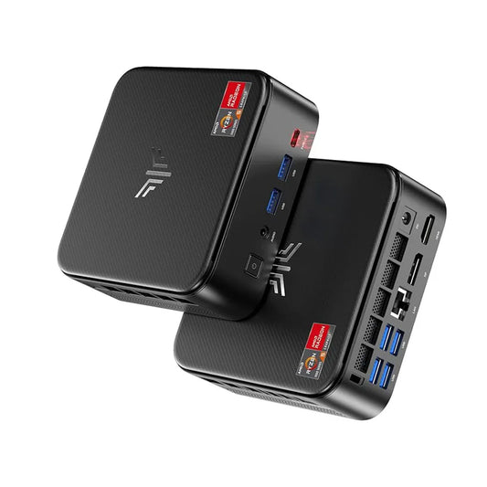 ACEMAGIC Mini PC with AMD Ryzen 5 7430U 16GB DDR4 512GB M.2 SSD Mini Gaming PC with USB Type-C Supports Triple 4K Display