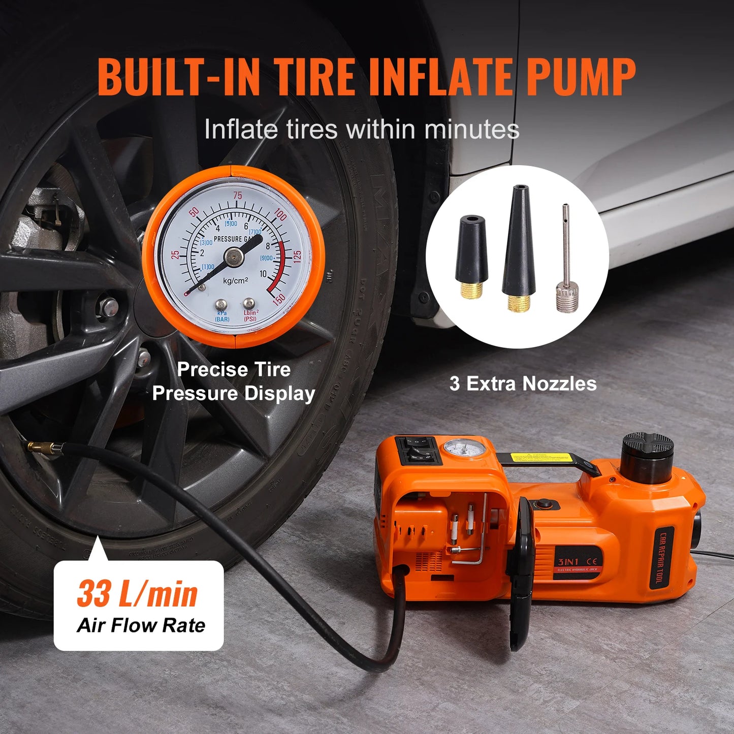 5T Electric/Hydraulic Car Jack
