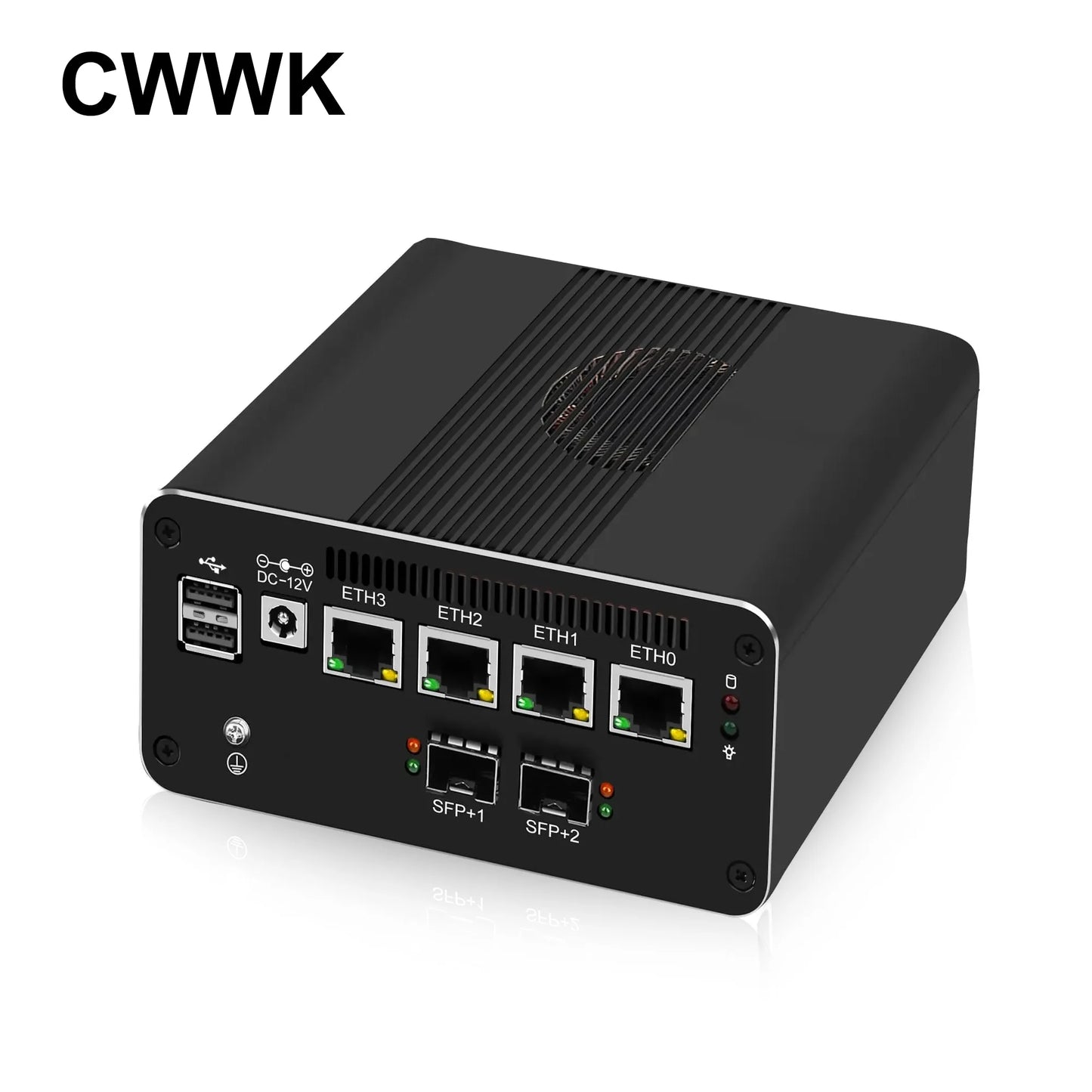 CWWK W6 Computer Hardware N100 Mini PC with Firewall Appliance  2 x 10GbE SFP+ Mini Computer with 4 x i226-V 2.5GbE LAN N200 N305
