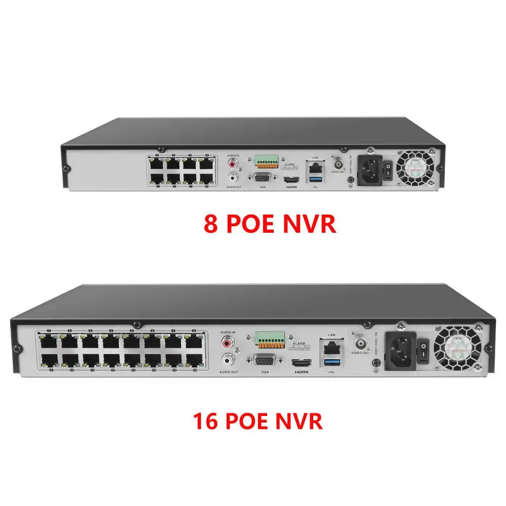 4K NVR 8 CH DS-7608NXI-K2/8P 16-CH DS-7616NXI-K2/16P 8/16 POE Ports AcuSense Facial Recognition Network Video Recorder