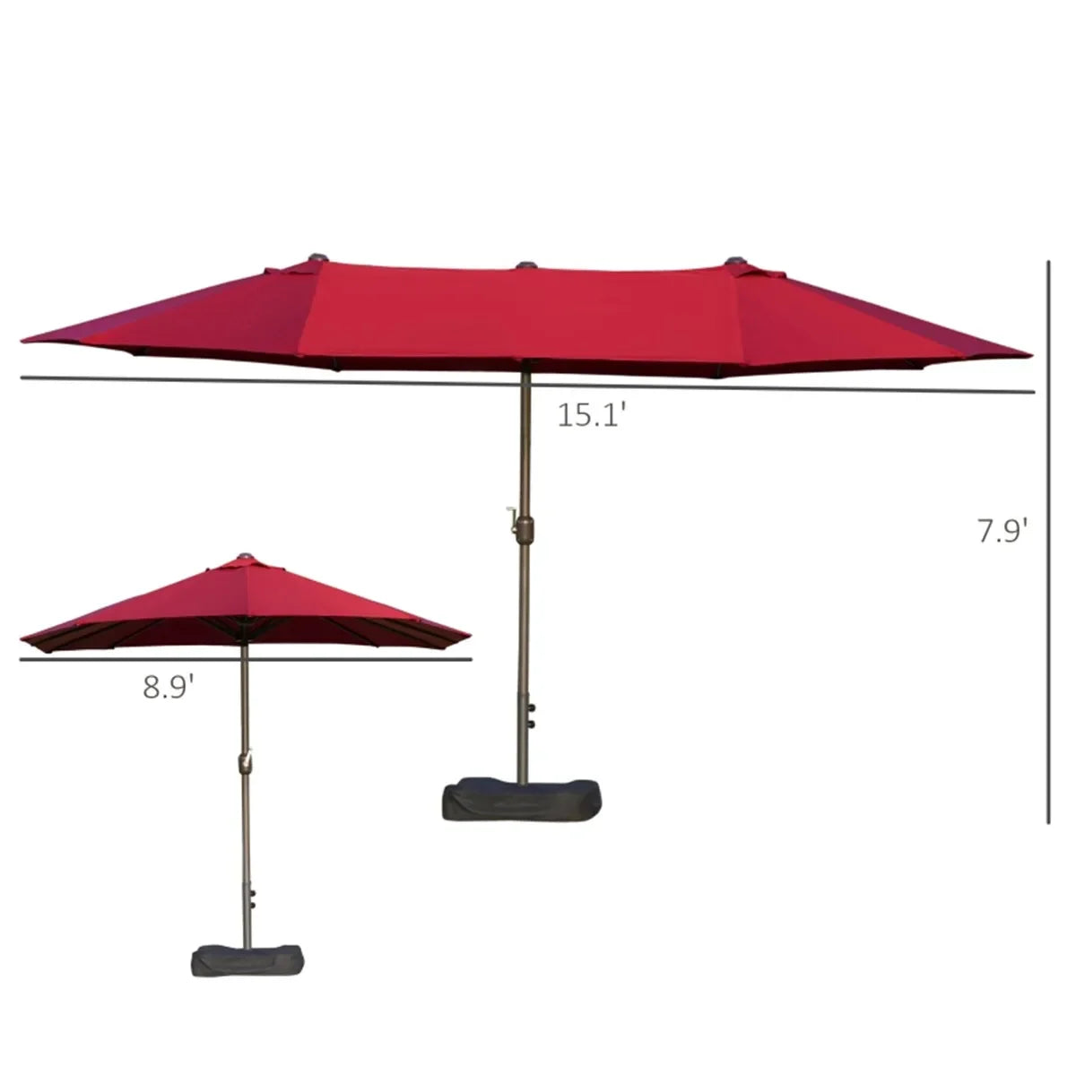 Outdoor beach umbrella/Double-Sided Market Umbrella