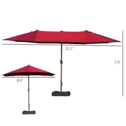 Outdoor beach umbrella/Double-Sided Market Umbrella