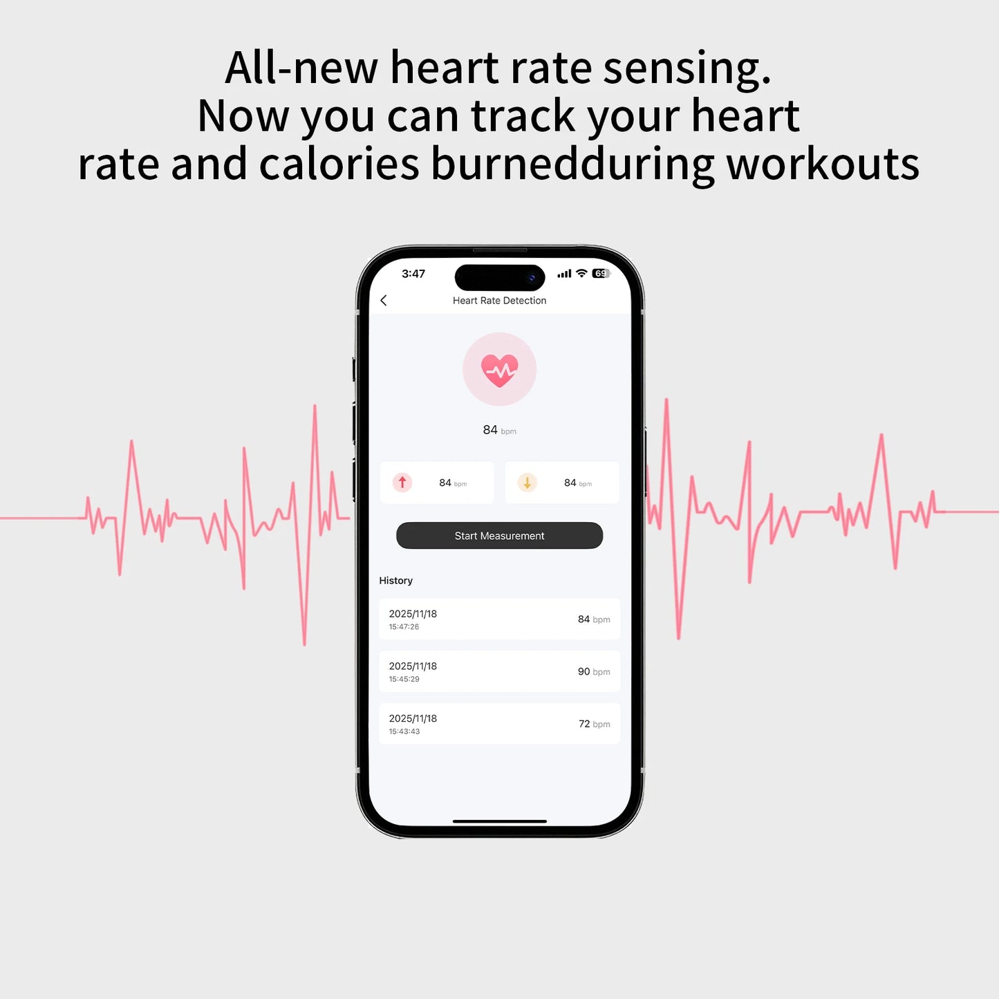 PRO 3 wireless Bluetooth earphones with heart rate monitoring