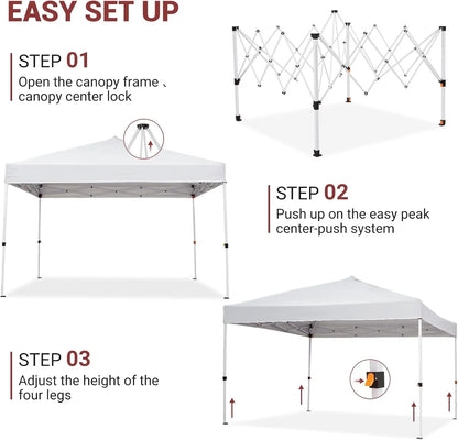 10x10 ft. Pop-Up Canopy Tent with Mesh Walls – Waterproof & UV-Block Shade Shelter