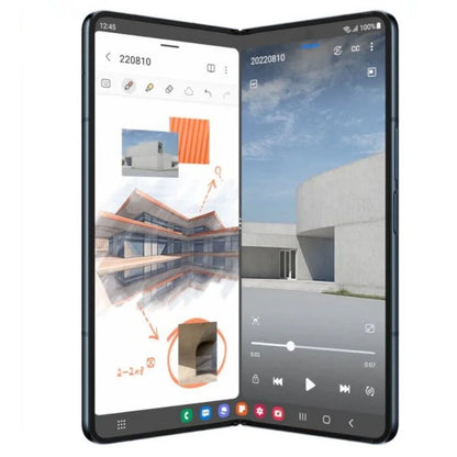 Samsung Galaxy Z Fold 4, 5G, 7.6" AMOLED, 12GB RAM, 256/512GB ROM, Snapdragon NFC 99% New Cell Phone