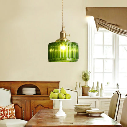 LED Crystal Green Chandelier Hanging Ceiling Lights for Dining Room or Kitchen Island