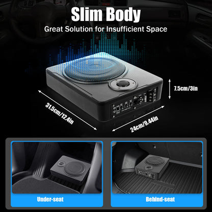 12V 8" Active Car Subwoofer
