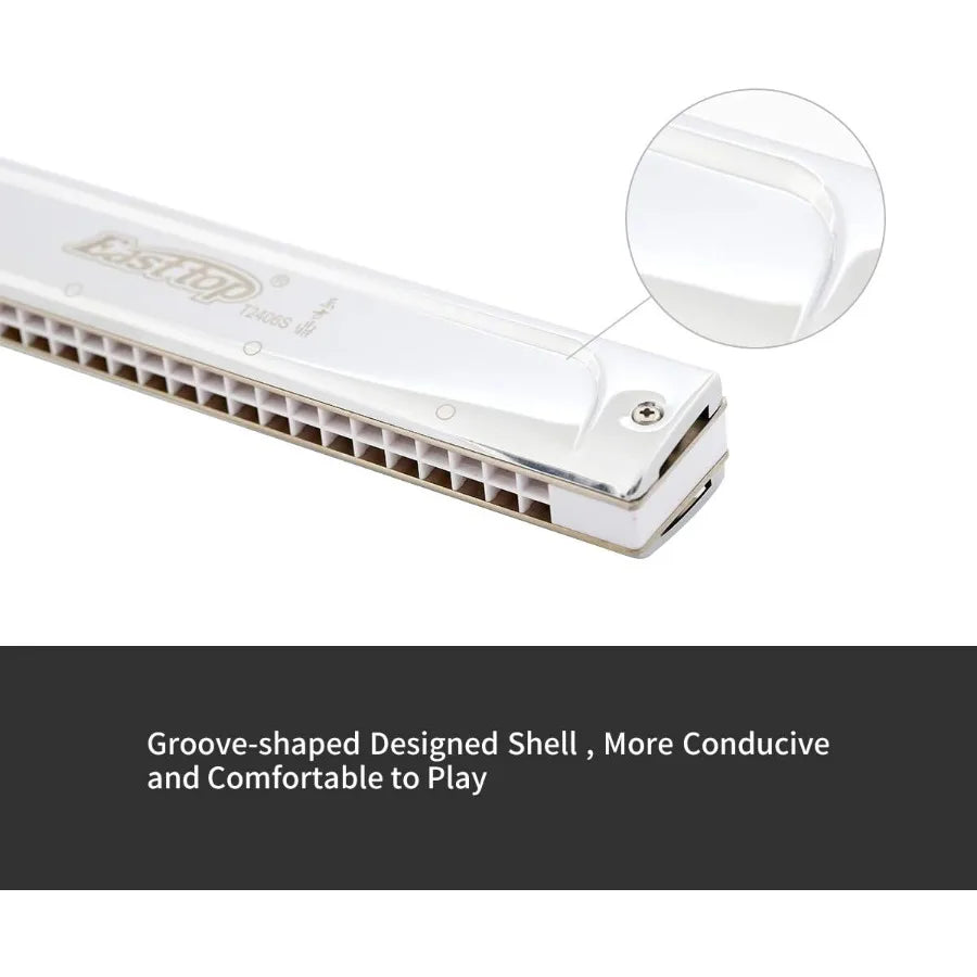 Key of E 24 Holes Professional Tremolo Mouth Organ