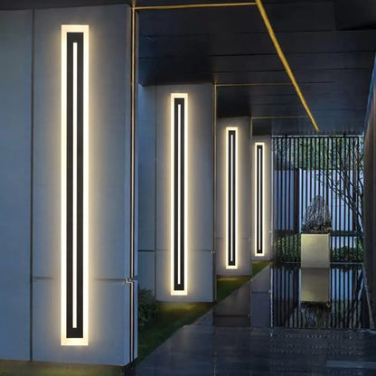 Outdoor Long Strip Modern LED Wall Lighting Fixture