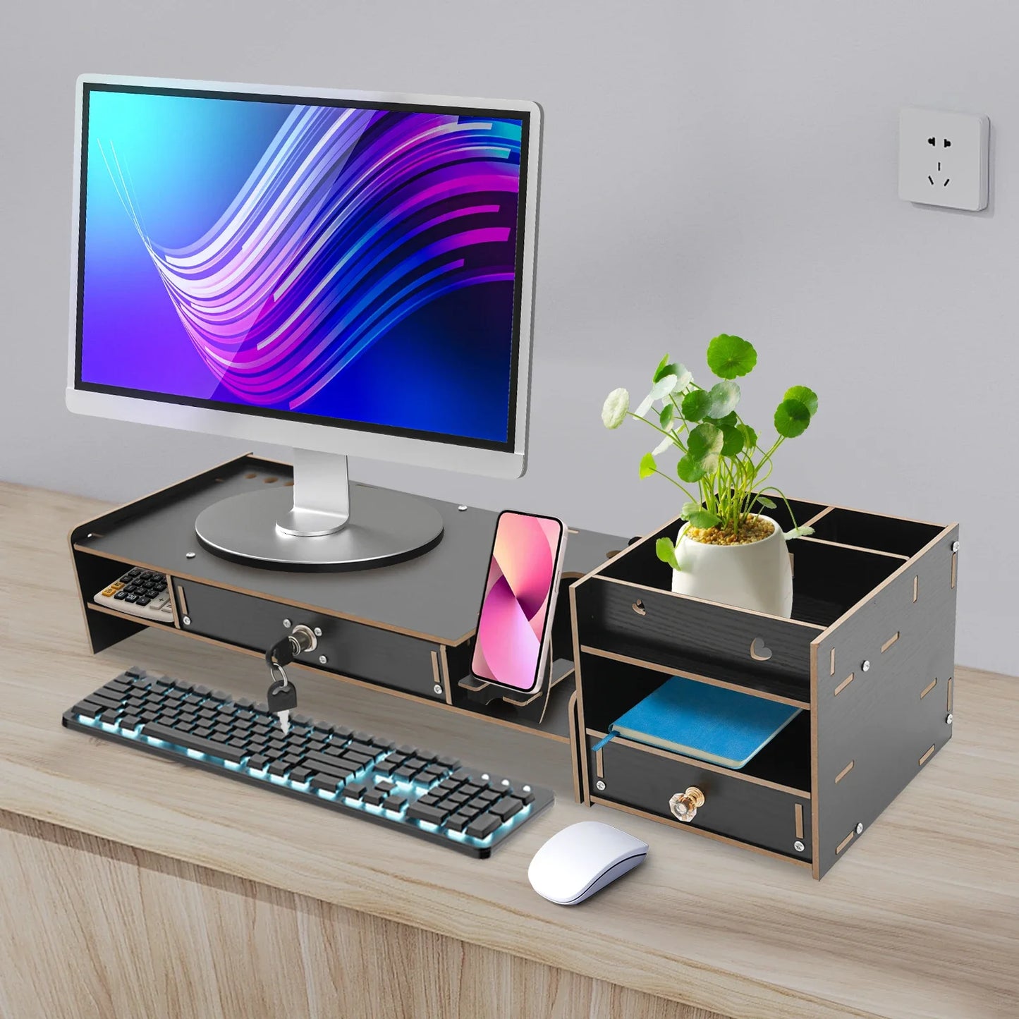 Monitor Riser Stand for Desk in Home or Office