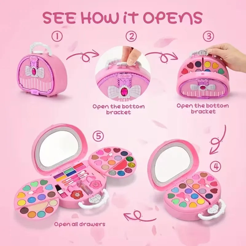 Colorful Girls' Pretend Makeup Toy Set