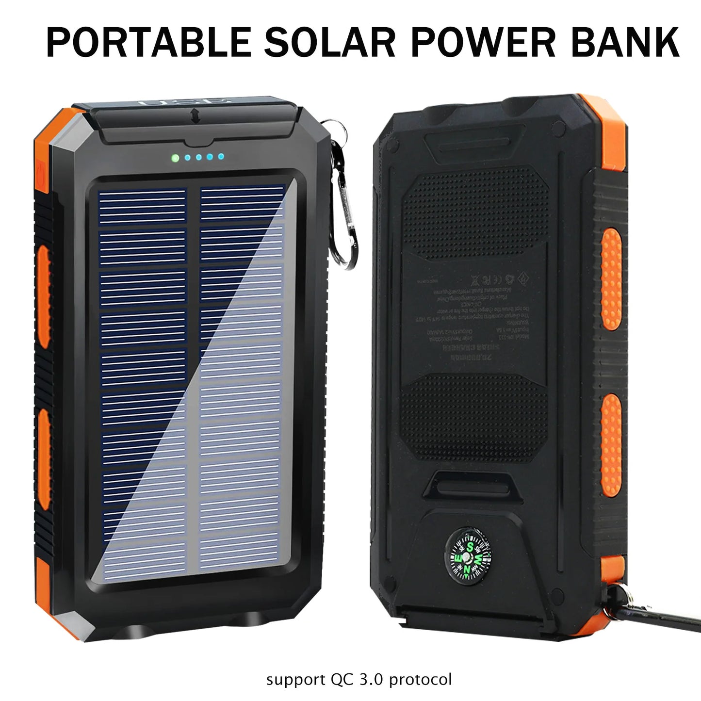 20000mAh Solar Power Bank