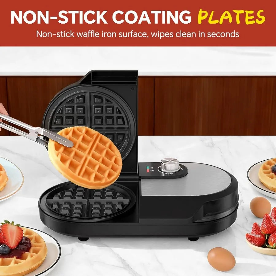 6.5 Inch Belgian Double Waffle Maker