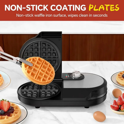 6.5 Inch Belgian Double Waffle Maker